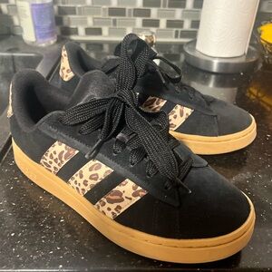 Adidas Women's Black and Brown Sneakers